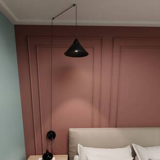 Hanglamp Ramo, 1-lamp, zwart