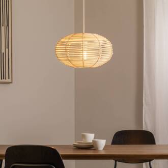 Hanglamp RATTAN, Ø 40 cm, naturelbruin, rotan, E27 natuurlijk bruin