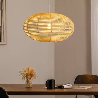 Hanglamp RATTAN, Ø 60 cm, naturelbruin, rotan, E27 natuurlijk bruin