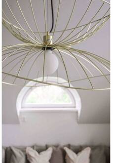 hanglamp RAY, messing, Ø 70 cm geborsteld messing