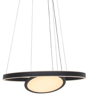 Hanglamp Ringlux 2 lichts Ø 60 cm zwart