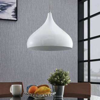 hanglamp Ritana, wit, aluminium, Ø 31 cm