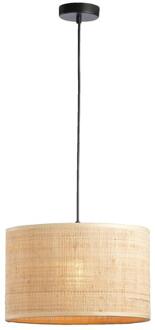 Hanglamp Romana - Naturel - Ø35x120 Cm - Rotan - Beige#Zwart
