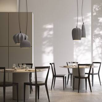 hanglamp Sahara, grijs, Ø 14 cm, keramiek, E27