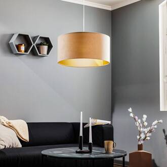 Hanglamp Salina, beige/goud Ø 50 cm beige, goud