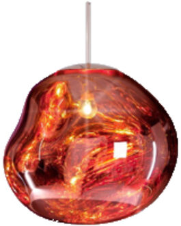 Hanglamp Sanimex Njoy Met E27 Fitting 20 cm Inclusief 4W Lamp Glas Rose Goud Sanimex