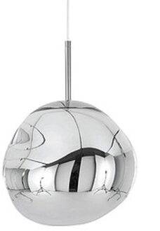 Hanglamp Sanimex Njoy Met E27 Fitting 36 cm Inclusief 4W Lamp Glas Chroom