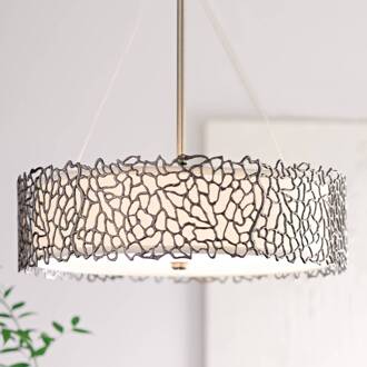 Hanglamp Silver Coral 55,9 cm alu, tingrijs, wit