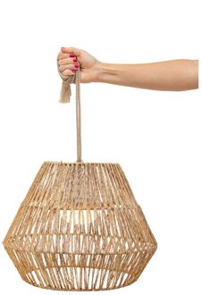 Hanglamp Sisine Led Rattan Draadloos ⌀40cm