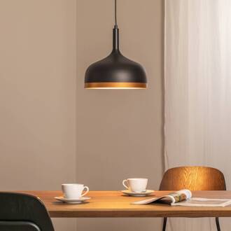 Hanglamp Sivani MR-826, zwart/goud, metaal, Ø 30 cm zwart, goud