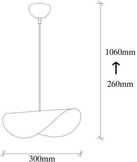 Hanglamp Sivani MR-829 1-lamp wit/goud wit, goud, zwart