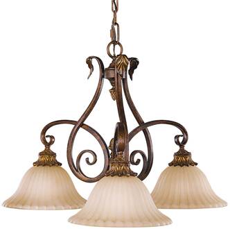 Hanglamp Sonoma Valley 3-lamps brons, schildpad, crème