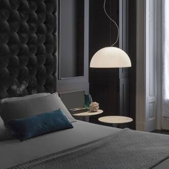 hanglamp Sonora, wit, kunststof, E27