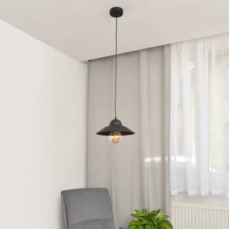 Hanglamp Sorapis, zwart, metaal, Ø 27,5 cm
