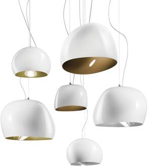 Hanglamp Surface Ø 27 cm, E27 wit/staalgrijs