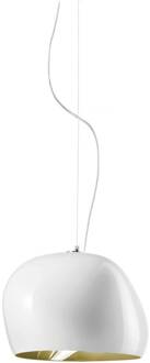 Hanglamp Surface Ø 40 cm, E27 wit/oudgroen
