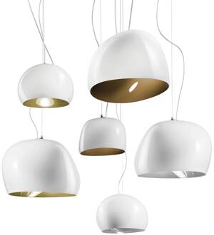 Hanglamp Surface Ø 40 cm, E27 wit/oudgroen