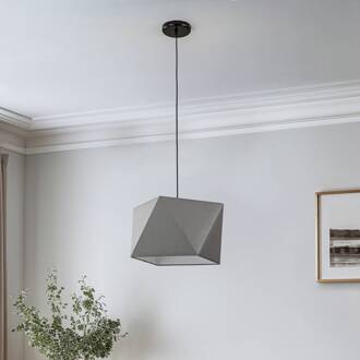 Hanglamp Thea, 1-lamp, grijs zwart, grijs