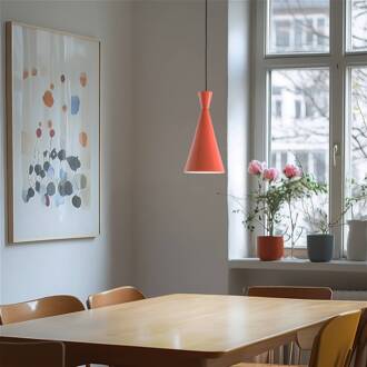 Hanglamp Tom, oranje, metaal, Ø 19 cm, E27