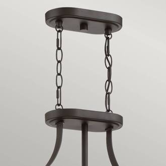 Hanglamp Trilogy, brons, 3-lamps antiek brons, helder