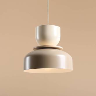 Hanglamp Uto, beige/crème, Ø 30 cm, metaal beige, crème