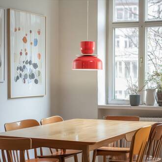 Hanglamp Uto, rood, Ø 30 cm, metaal