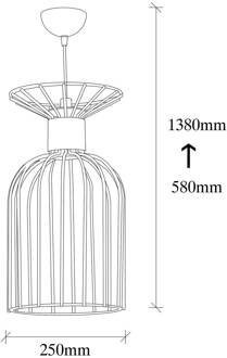 Hanglamp Vazo 2881 Ø25cm goud antiek