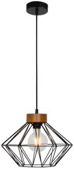 Hanglamp Vega met kooikap zwart