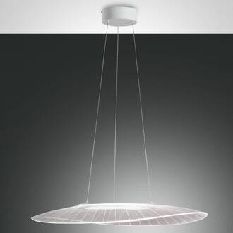 Hanglamp Vela, wit, Oval, 78 cm x 55 cm
