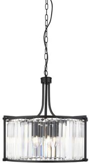 Hanglamp Victoria Metaal L:46cm Zwart