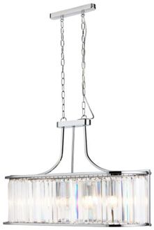 Hanglamp Victoria Metaal L:78cm Chroom