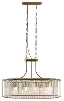Hanglamp Victoria Metaal L:78cm Messing