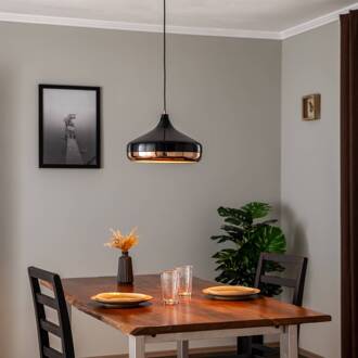 Hanglamp Yildo 253-S 1-lamp Ø36cm zwart/koper zwart, koper