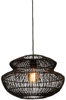 Hanglamp Zanzibar - Rotan Zwart - Ø40x30cm