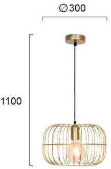 Hanglamp Zenith in kooivorm, goud