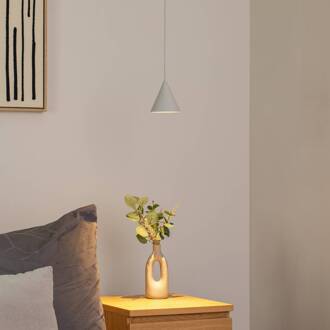 Hanglamp ZENITH, lichtgrijs, Ø 11 cm, metaal, GU10