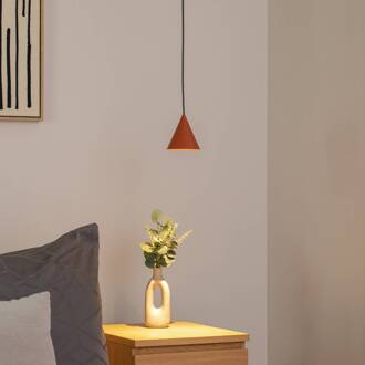 Hanglamp ZENITH, terracotta, Ø 11 cm, metaal, GU10