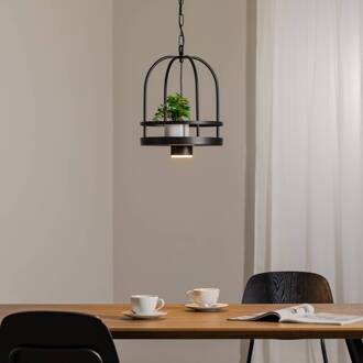 Hanglamp Zona, zwart, Ø 30 cm, staal