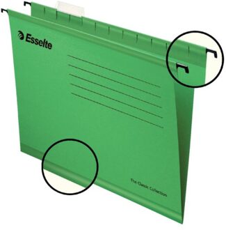 Hangmap esselte classic folio v-bodem 382x240mm Groen