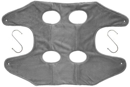 Hangmat Assist Hond/Kat Hangmat Flanellen Huisdier Terughoudendheid Tas Voor Nail Trimmen Voor Trimmen Bad Гамак Для Кошки grijs / L