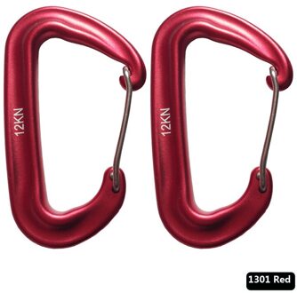 Hangmat Karabijnhaken En Haken, Lente Clip Karabijnhaak Met Moer, Carbine Haak, Karabijnhaak Voor Outdoor Camping rood