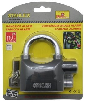 Hangslot - met alarm - 100 db - sloten / fietsslot / hangsloten