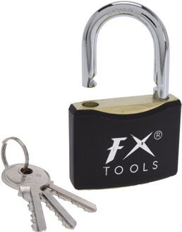 Hangslot met sleutel - 3 sleutels - 13.5 x 9 x 2 cm