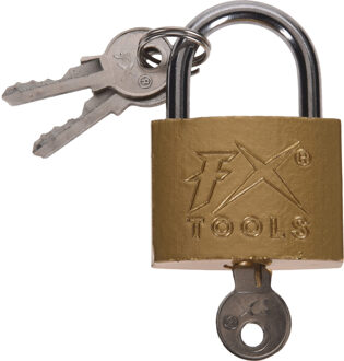 Hangslot met sleutel - 3 sleutels - 15 x 10 x 1.5 cm