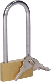 Hangslot met sleutel - 40 mm beugel - 3 sleutels - 7 x 3.5 x 1 cm