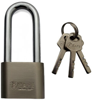 Hangslot van edelstaal 50 mm met hoge beugel