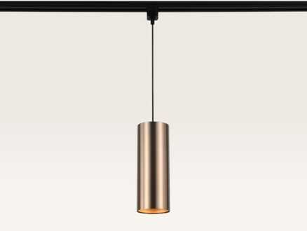 Hangspot Belano caramello l - GU10-fitting - Ontworpen voor 1-fase railsysteem - Bruin - Railspot - IP20 voor binnen
