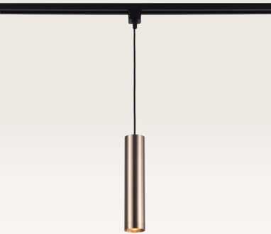 Hangspot Belano caramello m - GU10-fitting - Ontworpen voor 1-fase railsysteem - Bruin - Railspot - IP20 voor binnen