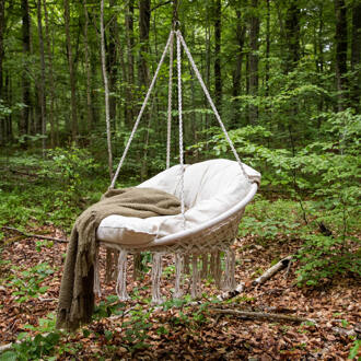 Hangstoel 'Aracely' kleur Wit