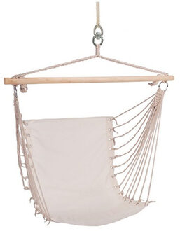 Hangstoel /Hangende Stoel Beige 100 X 60 Cm - Hangmat Hangstoelen Beige